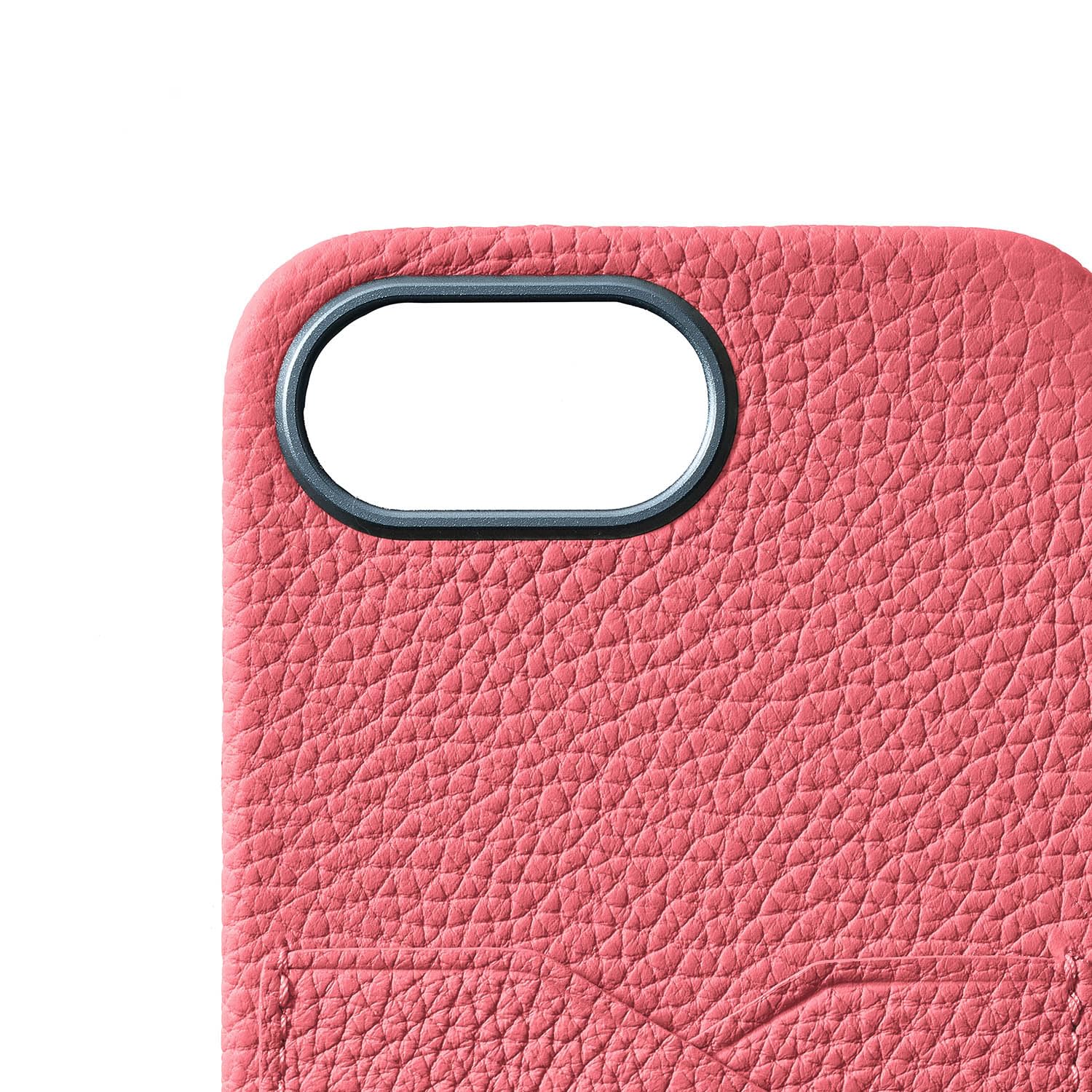 iPhoneアザレピンク、 バックカバーケースシュリンクレザー