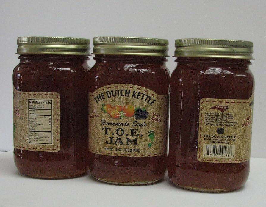 PORTER×JAM  MADE Amazon.com: The Dutch Kettle TOE Jam 2- 19 0z jars : Grocery