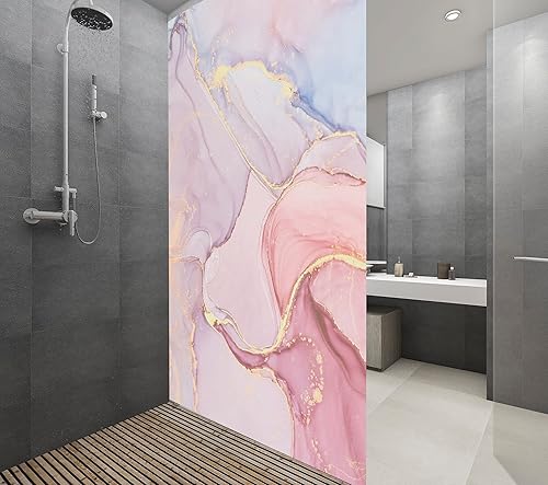 Miniatura 2 de Película de privacidad con textura de mármol rojo para ventana, adherencia estática, sin pegamento, película esmerilada para ventanas, cubiertas