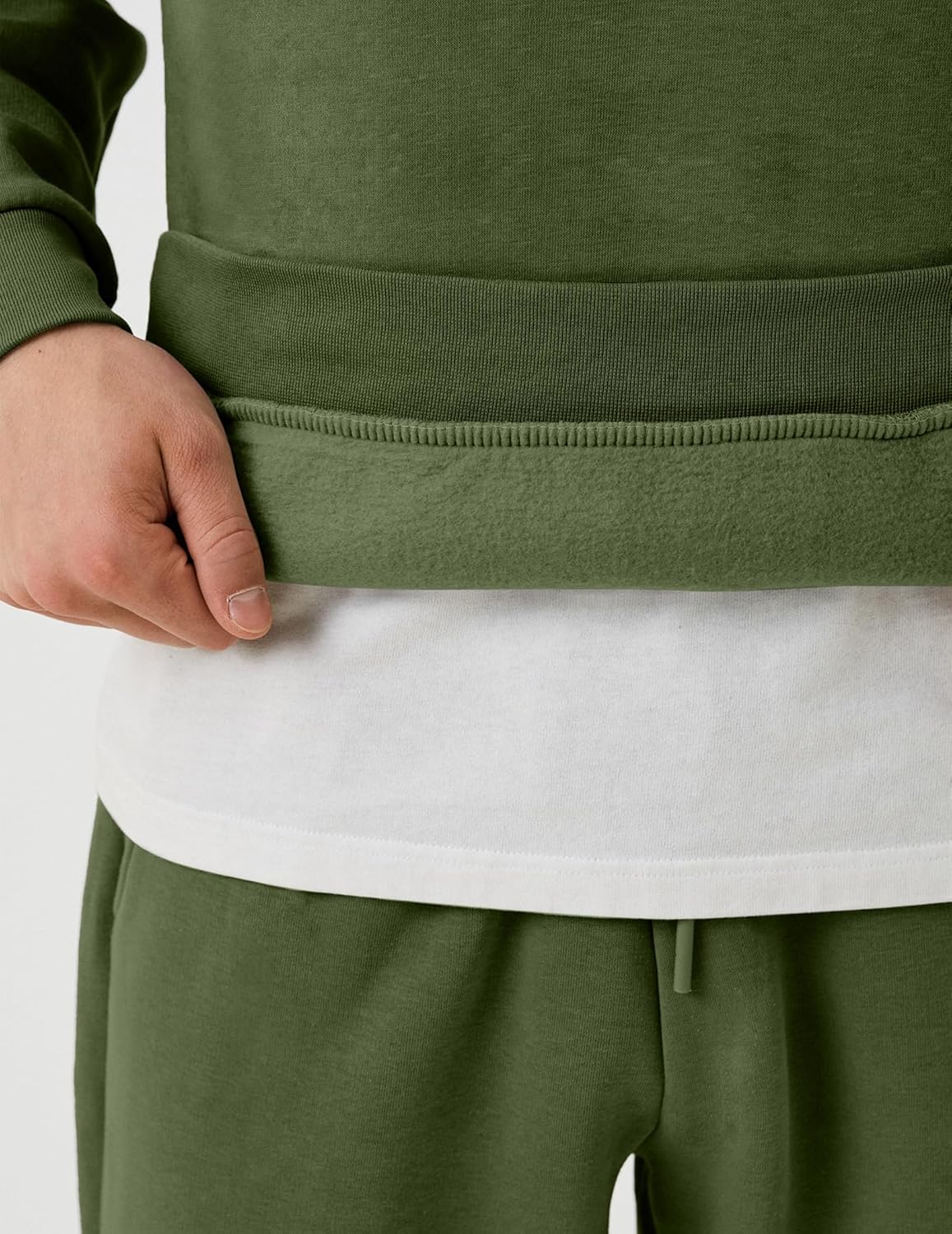 Uni Clau Men's 2 Piece Tracksuits Fleece Pullover Sweatsuits Athletic Fit Jogging Hoodie Outfit Set - Image 5