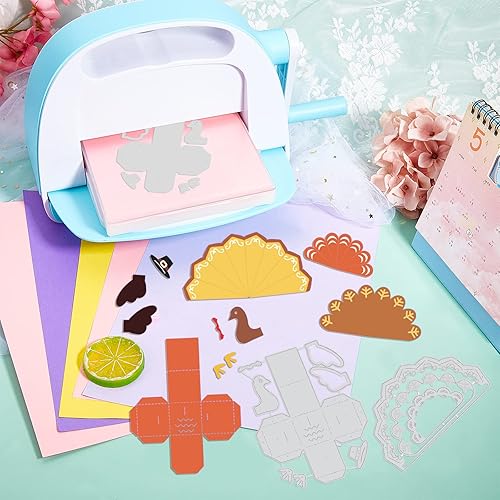 Miniatura 8 de GLOBLELAND Caja de pavo en relieve 3D, plantilla de regalo de Acción de Gracias, troqueles para álbumes de recortes, tarjeta de bricolaje,