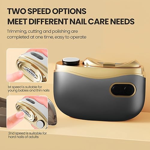 Miniatura 2 de Cortaúñas eléctrico automático tres en uno (negro)