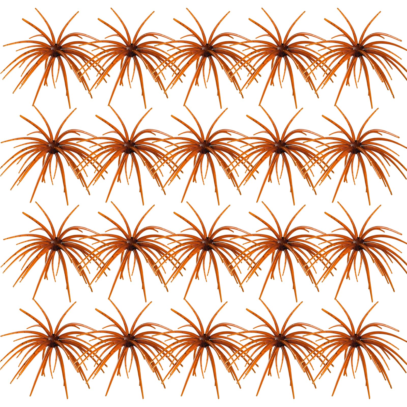FONMANG Urchin Baits for Bass Fishing, Creature Bait Dice Baits 1.5/2.7/3.5/4.3/5.1 inches Fuzzy Dice Fishing Lures with Rubber Legs, Fishing Lure for Freshwater