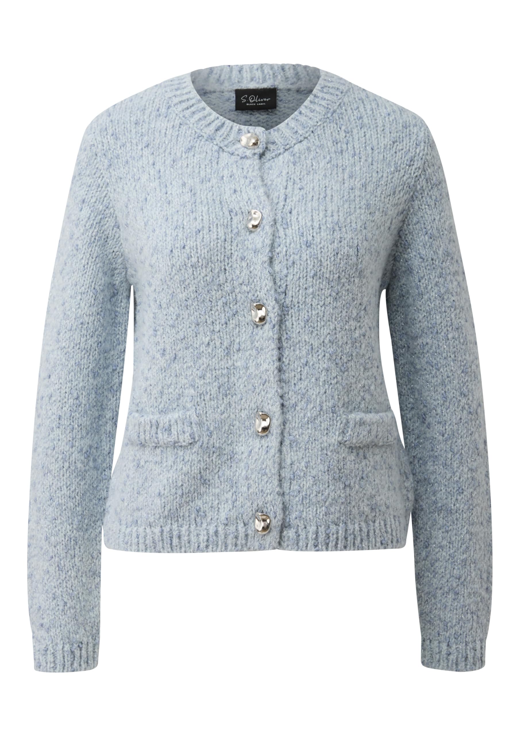 s.Oliver Strickjacke aus Alpakamix mit angedeuteten Taschen