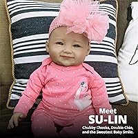 Vista 2 de Muñecas asiática de colección, hechas de vinilo y cuerpo pesado con ropa