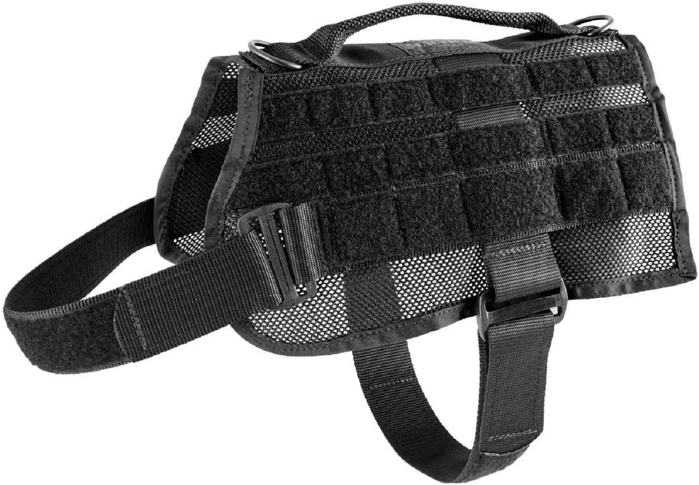 United States Tactical K9 MOLLE Medium Vest, One Size, Black