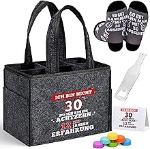 Alishomtll Birthday Gift Bottle Bag for Men, gray, Handbag holder