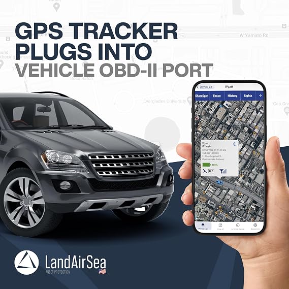 LandAirSea Sync GPS Tracker - 8.95 per month. Full Global Coverage. 4G LTE Real-Time Tracking for Vehicle, Asset, Fleet, and Elderly.