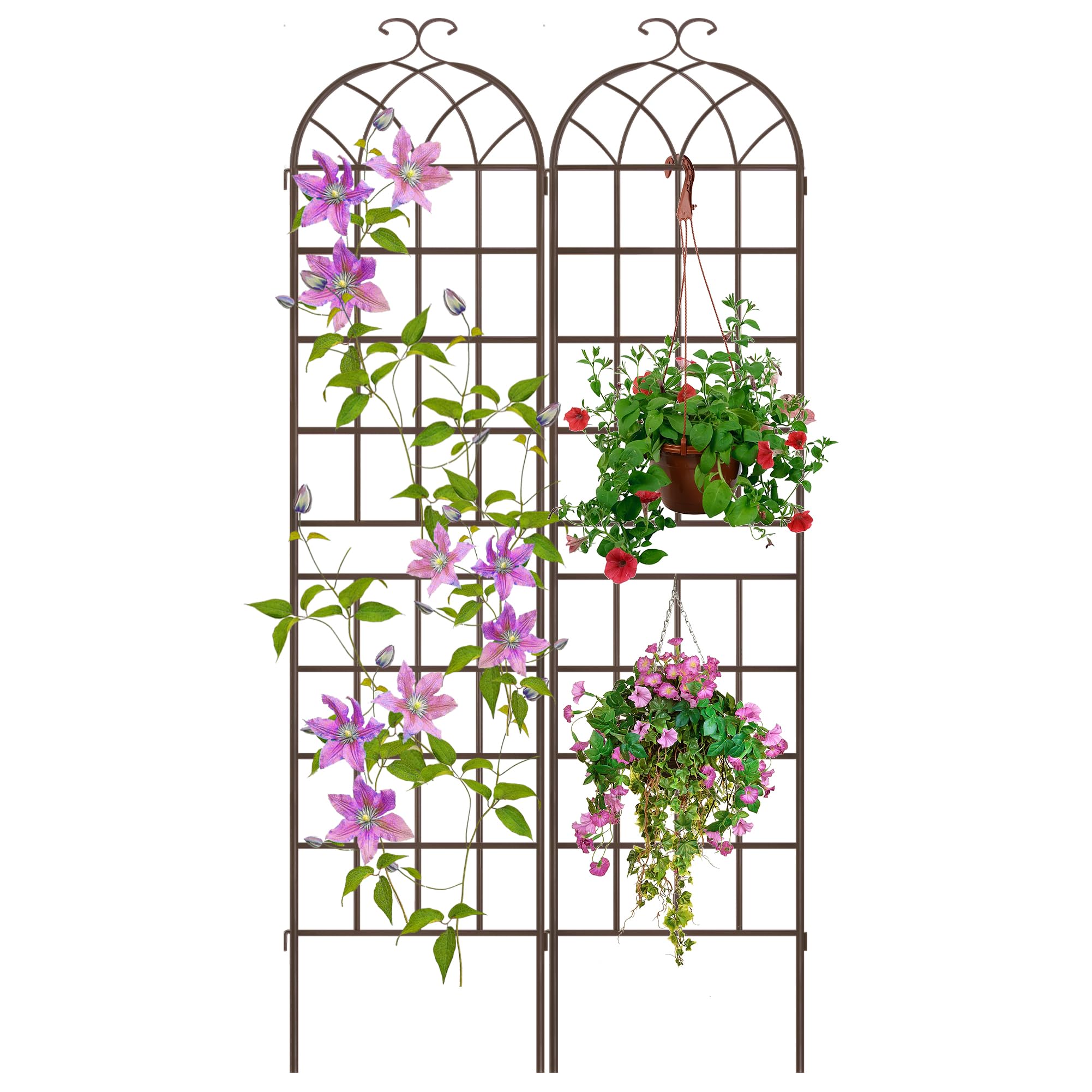 LZRS 2 Pack Rustic Iron Arch