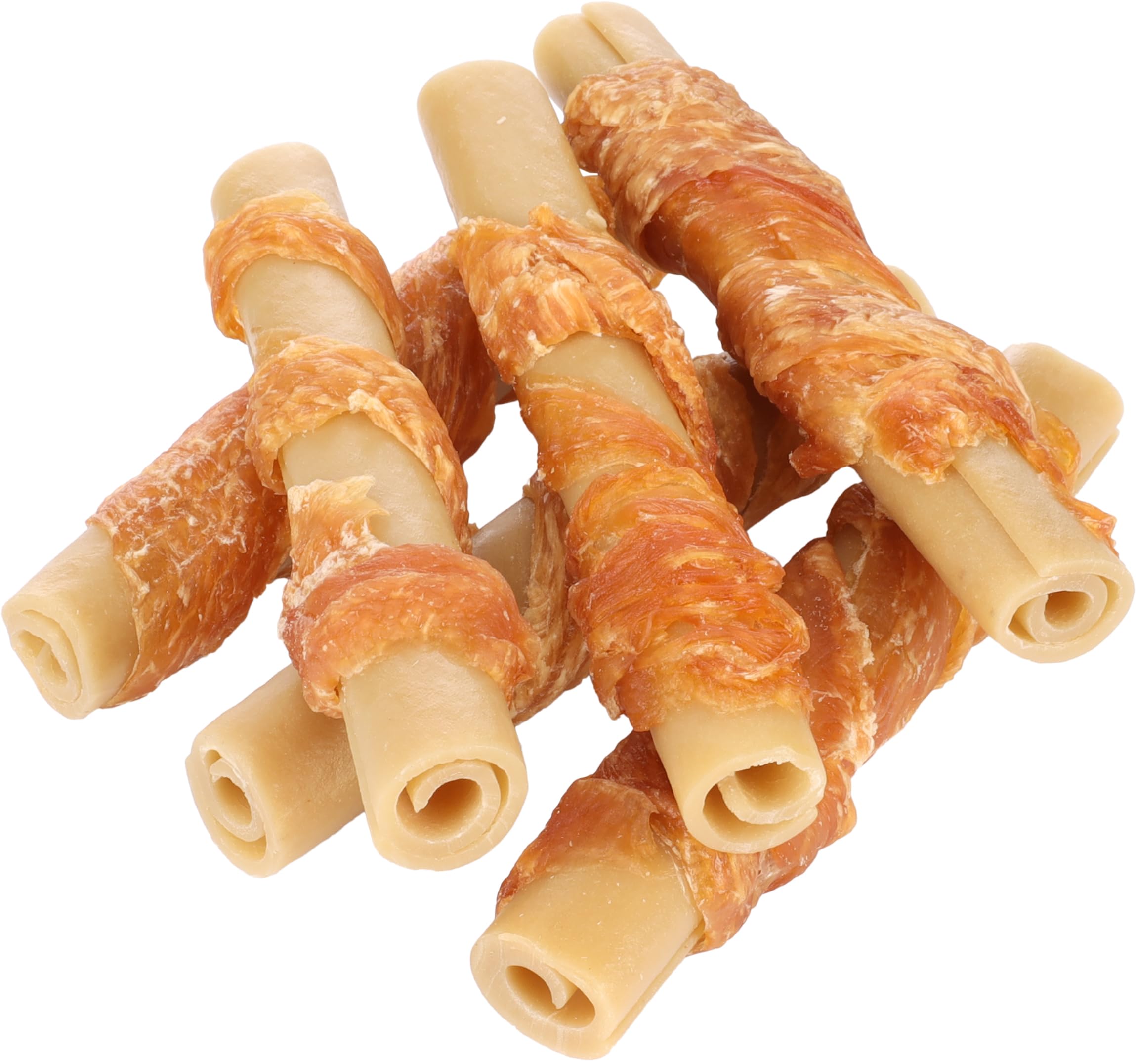 Flamingo Friandise Chien – Bâtonnet sans Peau Bovine au Poulet – 10cm – 120g – Simple et Savoureux