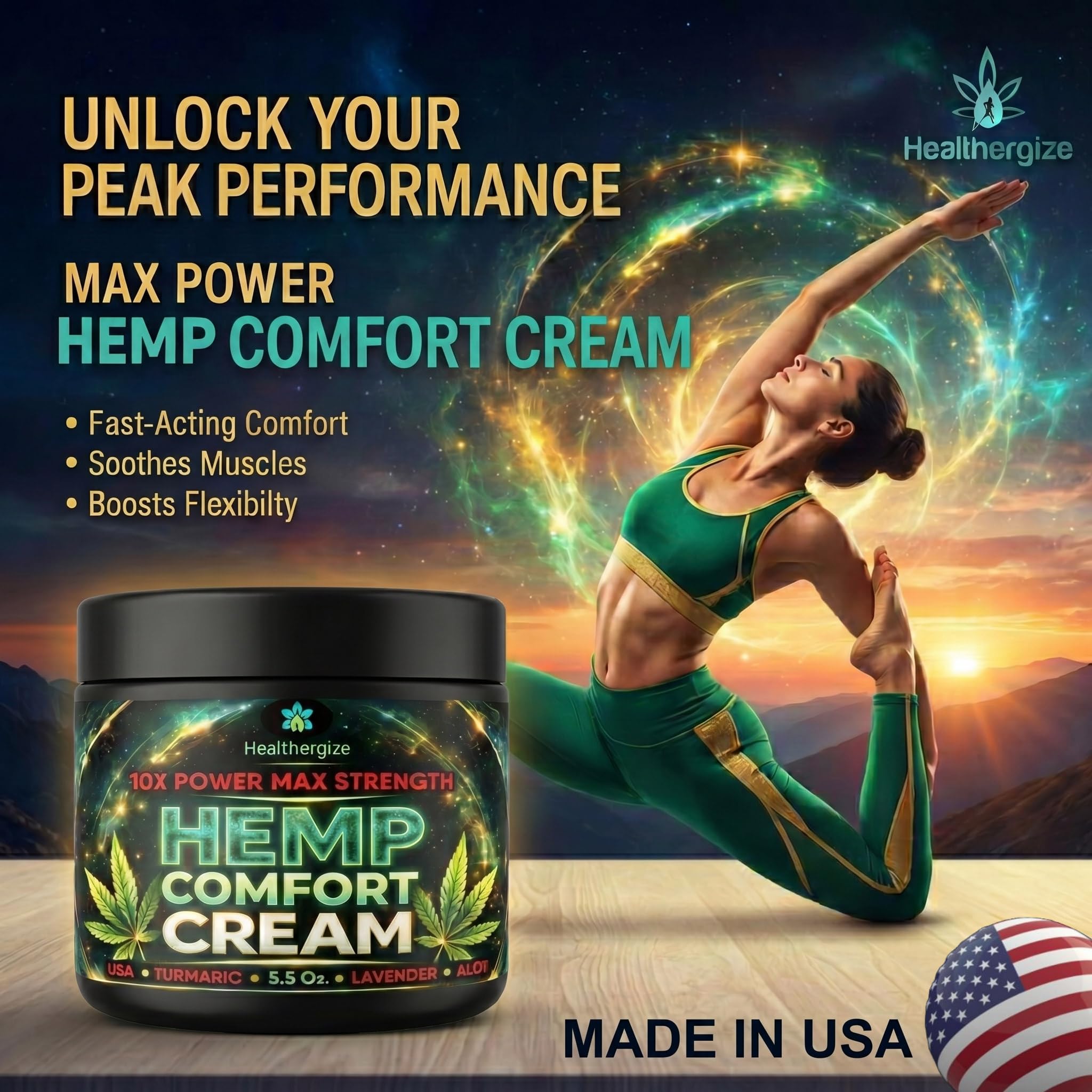 Hemp Cream Maximum Strength – Hemp Lotion for Muscles, Back, Neck, Knees & Feet – Hemp Oil, Aloe & Lavender Body Lotion for Men & Women – Menthol-Free, Non-Greasy, Fast Absorbing – 5.5 oz, Made in USA — Amazon image 2