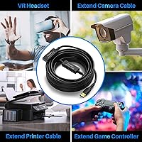 Vista 29 de 3 Pack USB 3.0 Extension Cable 10 Feet, USB A Male to Female Extender Cord, 5Gbps Data Transfer for Webcam, Printer, Keyboard, Mouse, Flash Drive