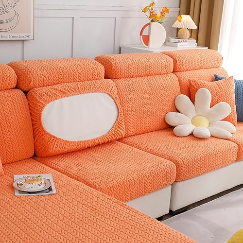 Miniatura 4 de Fundas universales para sofá en forma de L resistentes al desgaste 2023, funda para sofá chaise lounge, protector de muebles elástico antideslizante