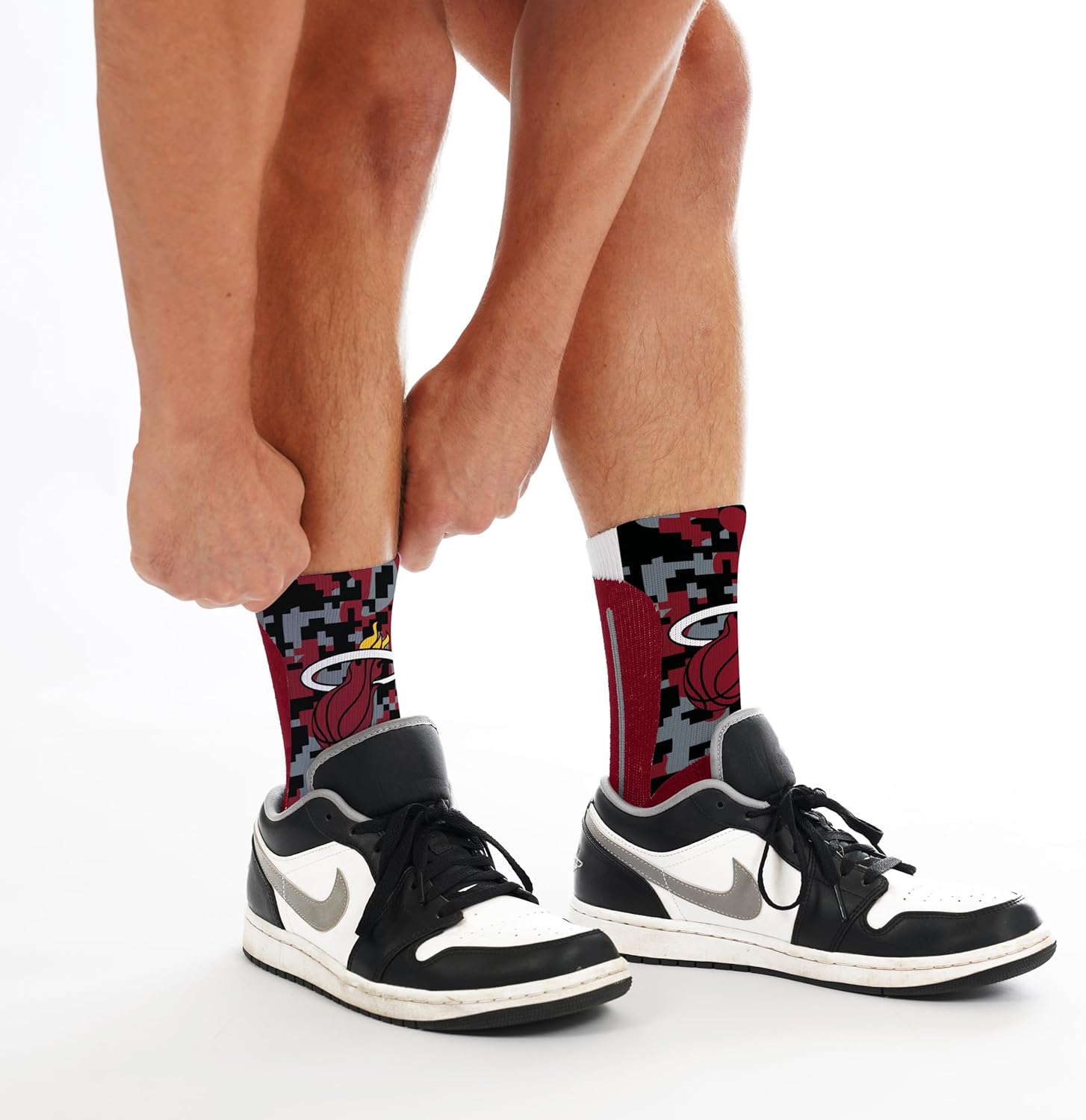 For Bare Feet NBA Unisex Kids Nba Digi Mashup Crew Sock Youth