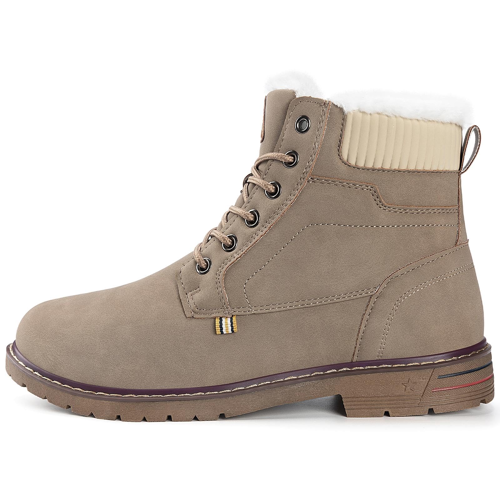 Mishansha Scarpe Uomo Stivaletti da Trekking Eleganti Scarpe da Ginnastica Stivali da Escursionismo Invernali Impermeabile Outdoor