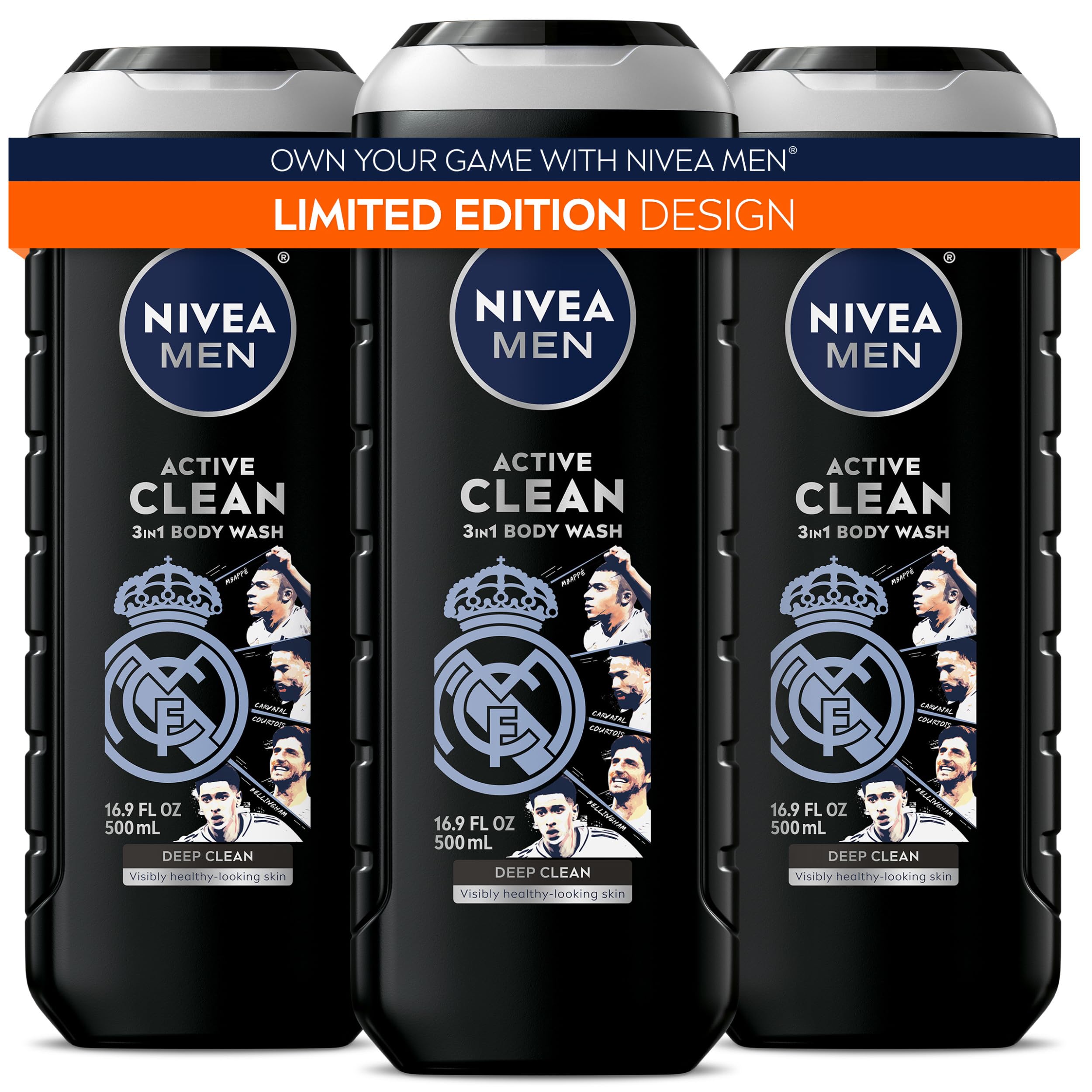 Amazon | Nivea Men アクティブクリーンボディウォッシュ、ナチュラル