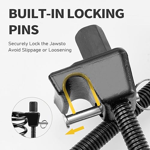 Miniatura 5 de Juego de herramientas de compresor de resorte de puntal 2 unidades de compresión de resorte Macpherson de 11.5 pulgadas, enchufe de 13/16 pulgadas,