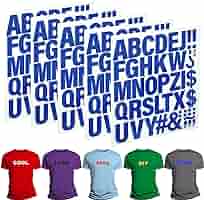 Amazon.com: 220 Pieces Iron on Letters for Clothing, 5