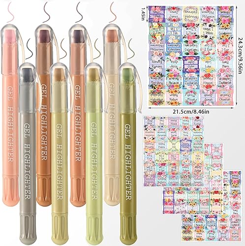 Miniatura 2 de Funda para la Biblia con asa y bolsillo trasero con cremallera, 10 x 7.5 x 2.5 pulgadas, bolsa de iglesia con marcadores y bolígrafos para regalo de