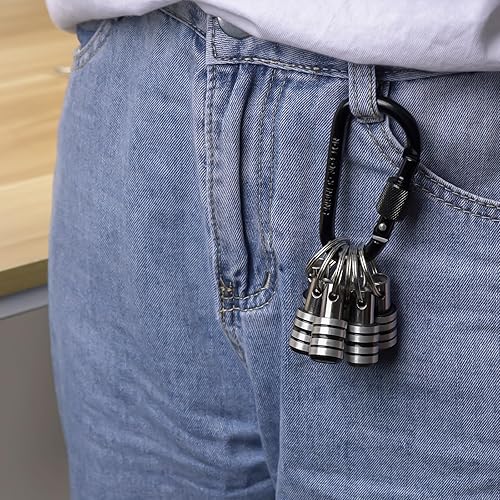 Miniatura 5 de Llavero con soporte de puntas de 14 de pulgada, barra de extensión de soporte para puntas de destornillador hexagonales, soporte de puntas de