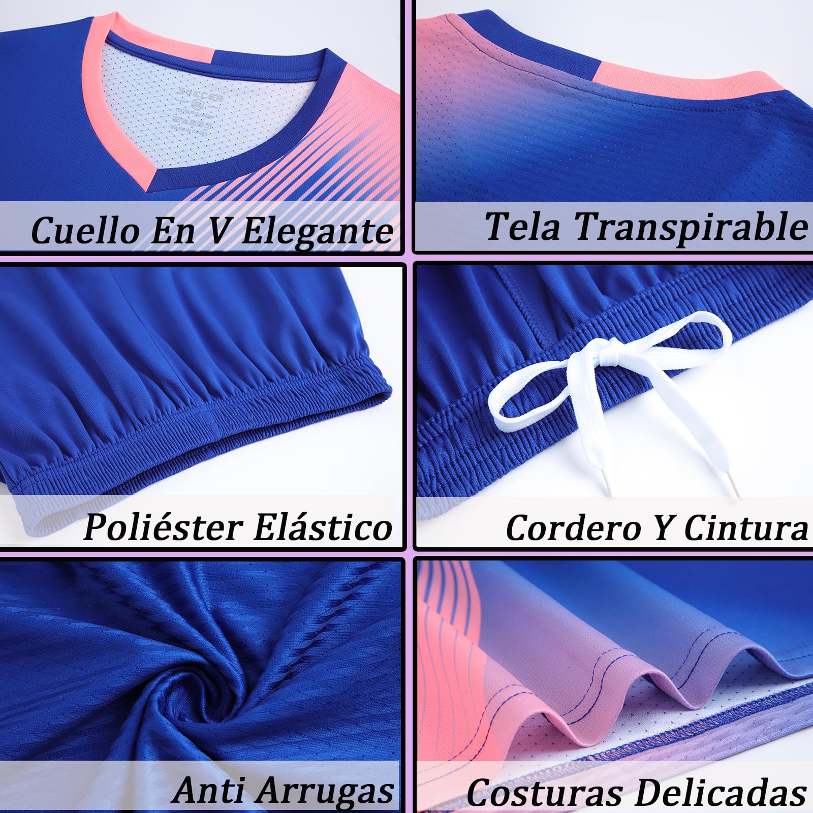 OPUTWDF Equipaciones de Futbol para Niños y Adultos Personalizada Camisetas de Futbol Personaliza con tu Nombre Equipo y Número Conjunto Futbol