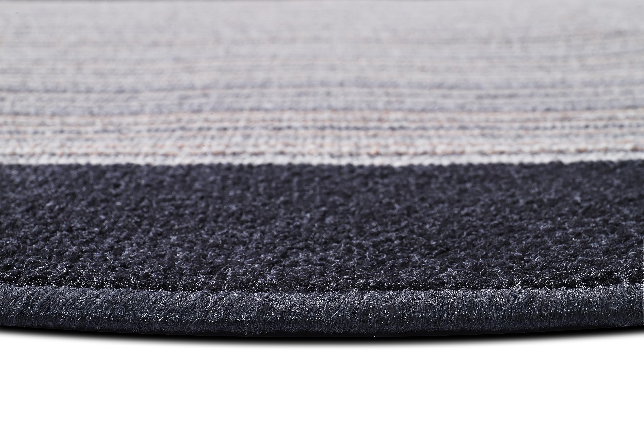 Tapiso Antypoślizgowy dywan, bieżnik na metry, nowoczesny, w paski, szary, melanż, na korytarz, do salonu, 80 x 270 cm