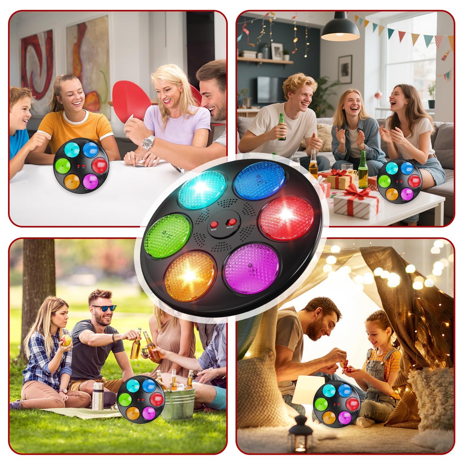 Gioco Di Memoria Illuminato, Giocattolo Elettronico A 3 Modalità, Gioco di memoria con illuminazione, Giocattolo Interattivo Di Sfida Di Memoria, Gioco Da Tavolo Portatile Per Compleanno, Viaggio (M2)