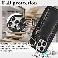 Vista 270 de Havaya Funda para iPhone 13 Pro Max y iPhone 12 Pro Max, cartera compatible con magsaf 2 en 1, desmontable magnética con tarjetero y ranura trasera