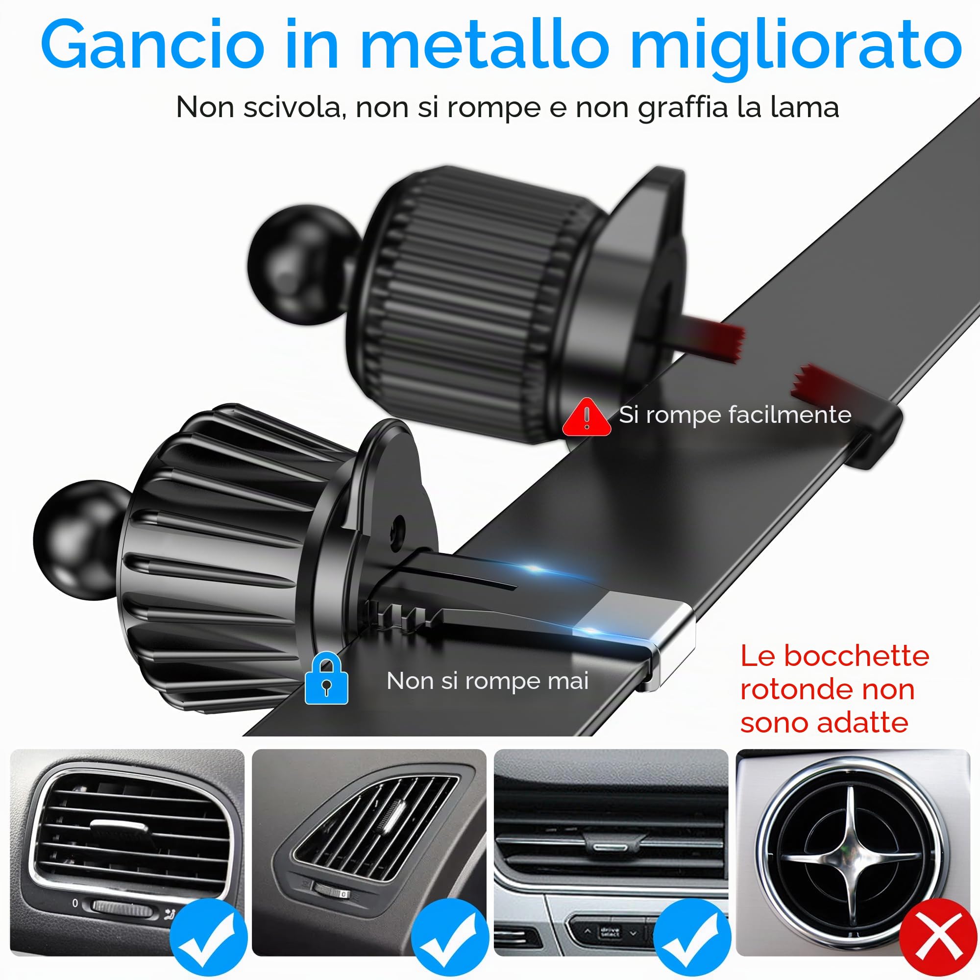 Porta Cellulare Auto Magsafe,Supporto Magnetico Cellulare Auto Ventosa【2025 Ventose Aggiornate】Portacellulare auto Universale Portatelefono da Automobile per iPhone 17 Pro16 15 14 13,Tutti Smartphone