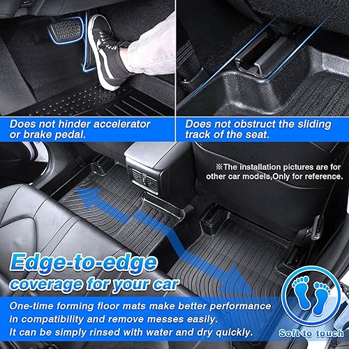 Miniatura 10 de Cartist Alfombrillas personalizadas para Kia Stinger 2018 2019 2020 2021 2022 2023 2024 (modelos RWD) accesorios para todo tipo de clima, forros de
