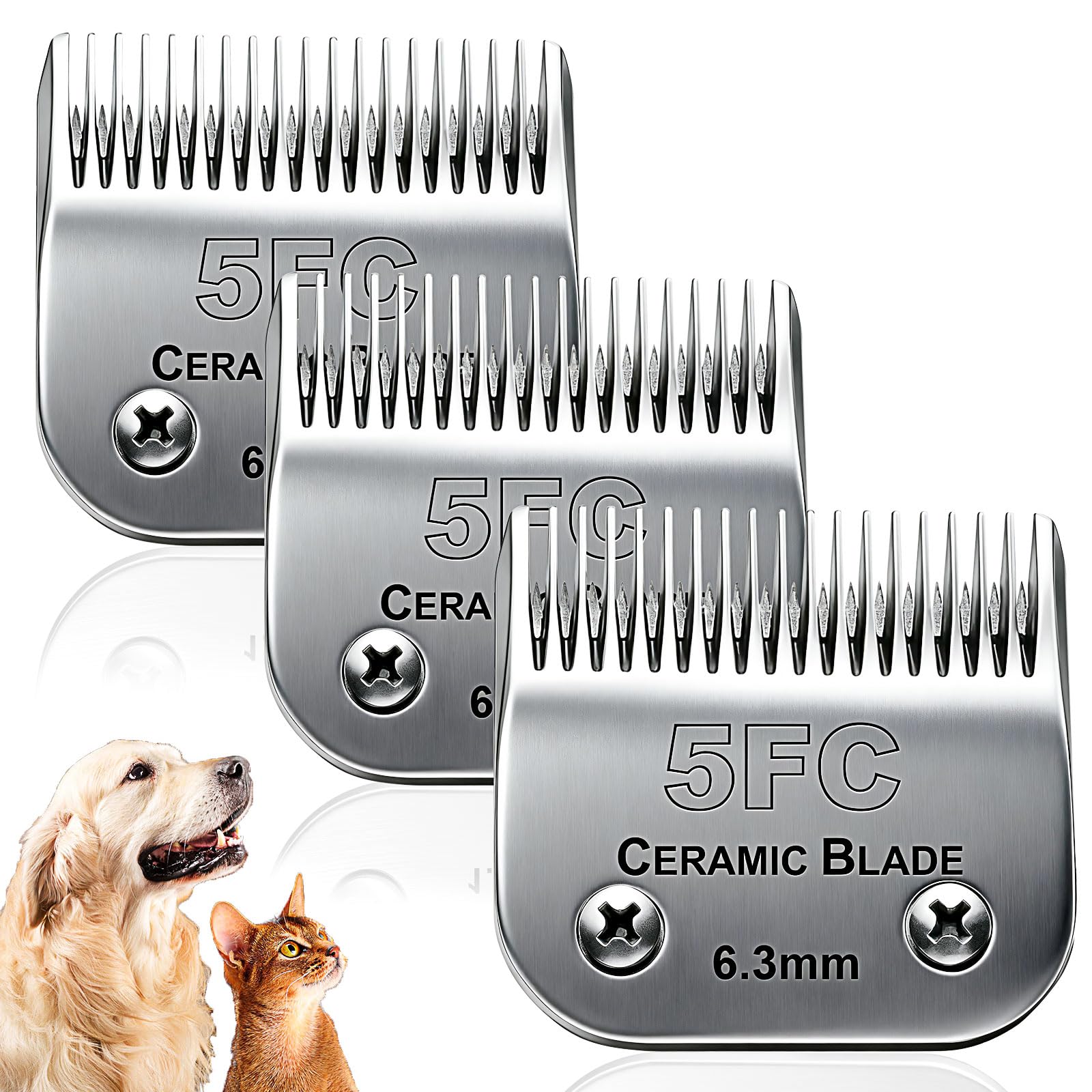 Lame pour tondeuse de chien compatible Wahl et Oster pour tondre sans effort