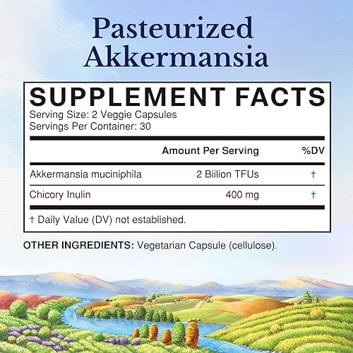 Miniatura 2 de Vitalitown Akkermansia Probiotic GLP-1 con inulina de achicoria  2 mil millones de TFU  Probióticos Akkermansia Muciniphila para hombres y mujeres