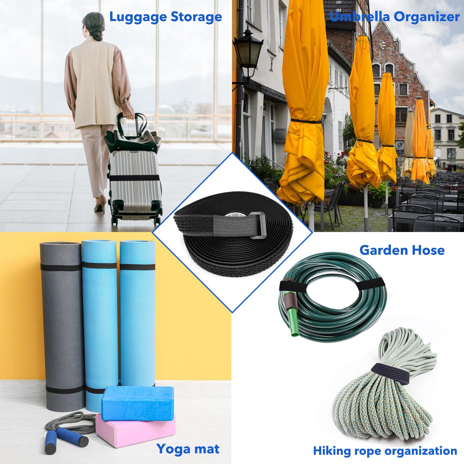 Ugreen - Kabel Organiser - Kabelbinders - Klittenband - 5 Meter - Zwart