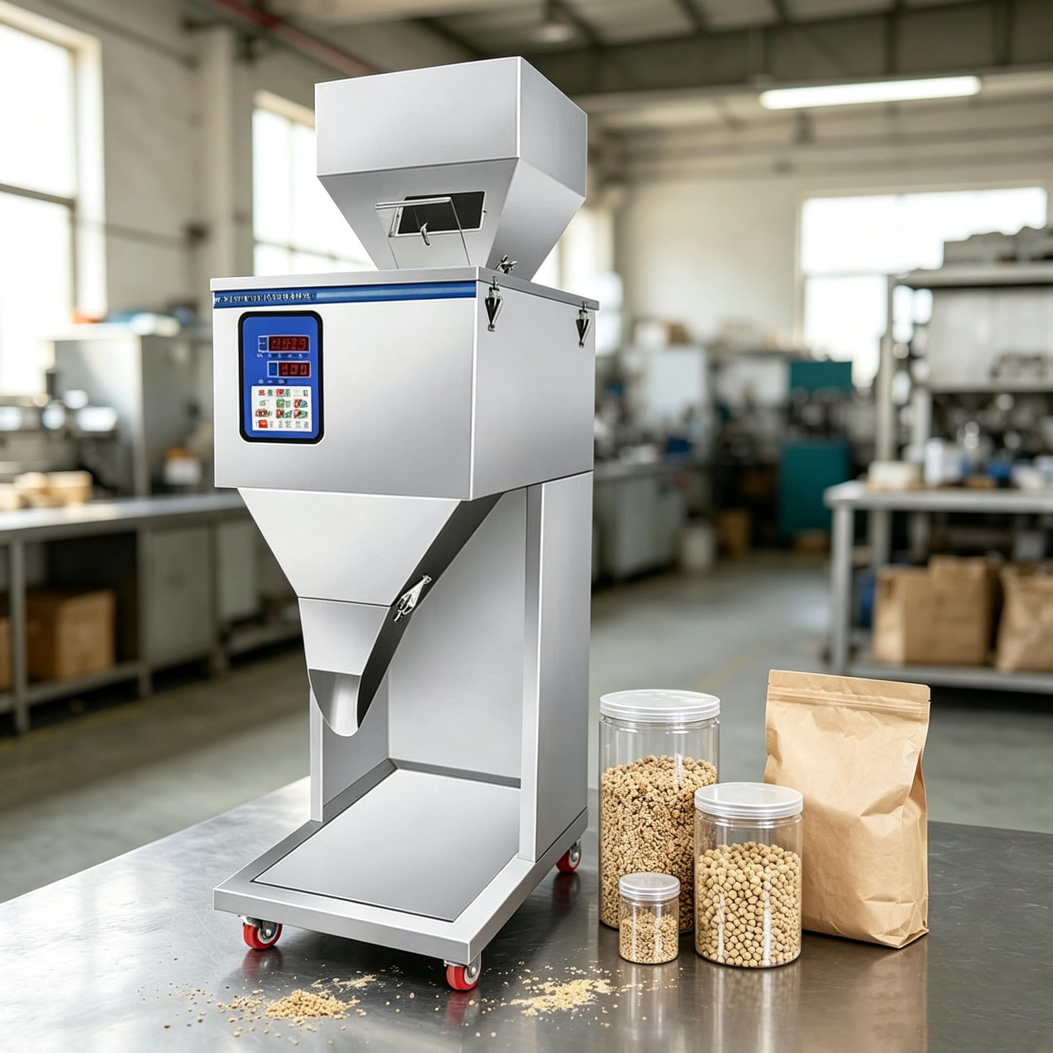Automatyczna maszyna dozująca do produktów sypkich (proszek, ryż 10gto999g