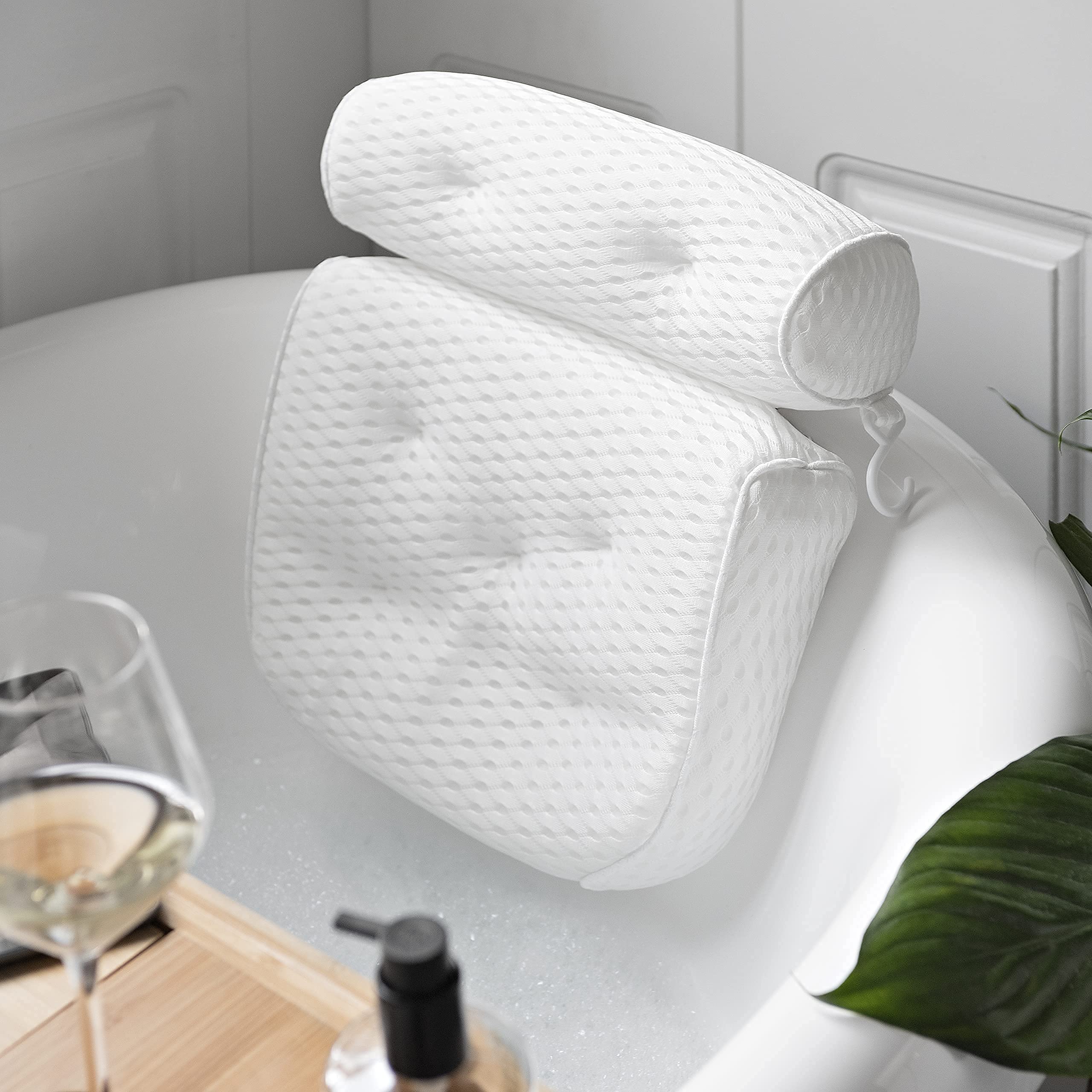 Buy Astor & Kline Luxury Bath Pillow Ergonomic 2 Panel Design for