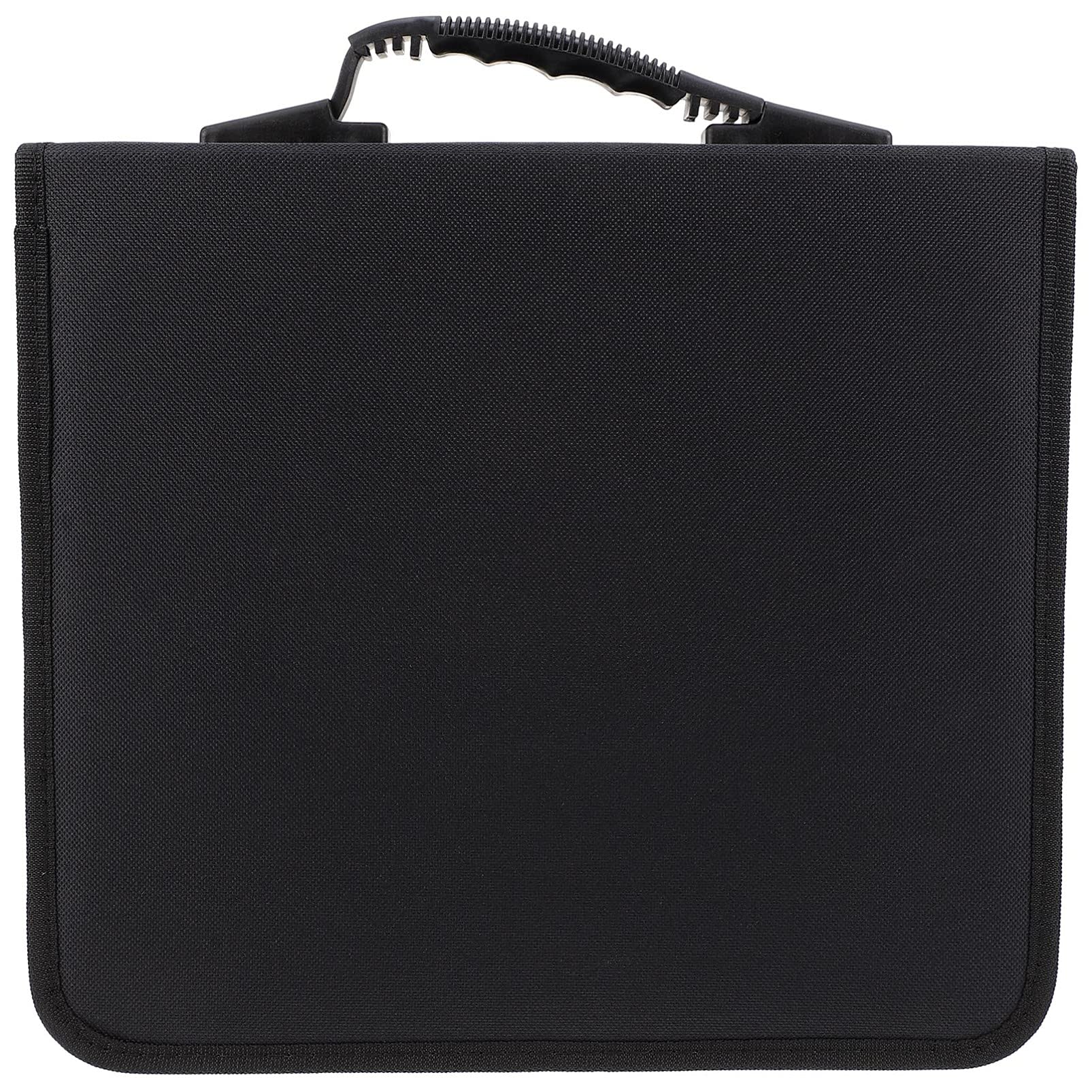 Veemoon Custodia Porta CD Dvd Portatile Oxford Capacità 240 Dischi, Organizer Compatto per Collezione Film in Pelle Pu e Nylon Nero