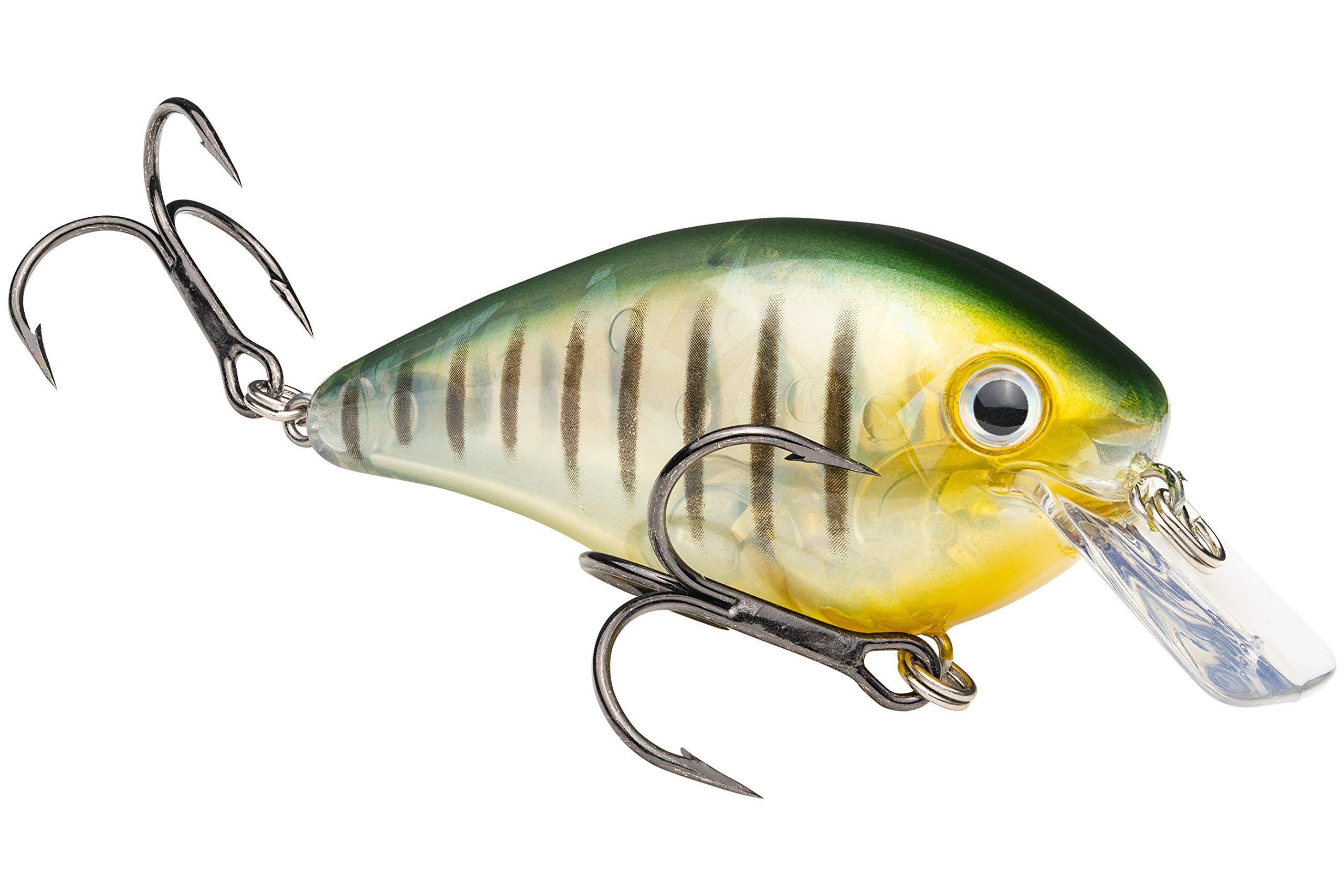 Strike KingLures, KVD Square Bill Silent Crankbaits, 2 3/4" Length, 5/8 oz, 2 Hook, Phantom Perch, Package of 1 (Model: HCKVDS2.5-464)