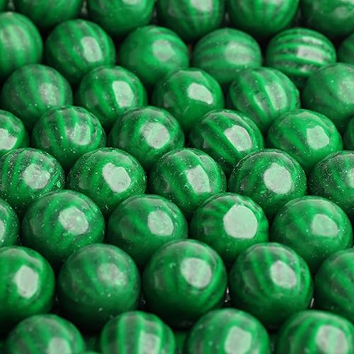Gumballs para niños en tarro  Bolas de chicle grandes de 1 pulgada  Chicle de sandía  Divertido chicle para niños  9 onzas