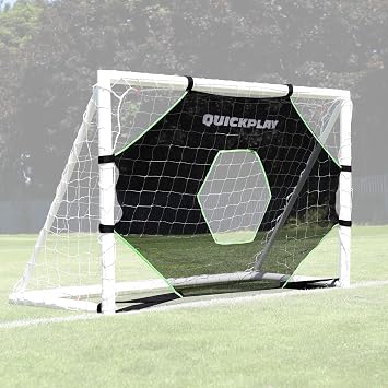 QuickPlay Target Net Lite Soccer Target Net - 5-Zone Shooting Trainer for Backyard & Club Practice - Easy Setup Soccer Training Equipment for Kids to Adults - Durable Mesh for Home Soccer Training