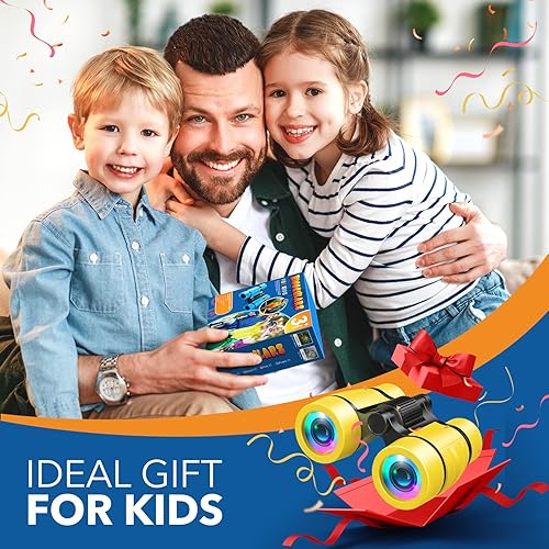 Miniatura 7 de Juguetes para niños de 3 a 7 años prismáticos LET'S GO! para observar aves para niños de 3, 4, 5, 6, 7 años, juguete de aprendizaje exterior para