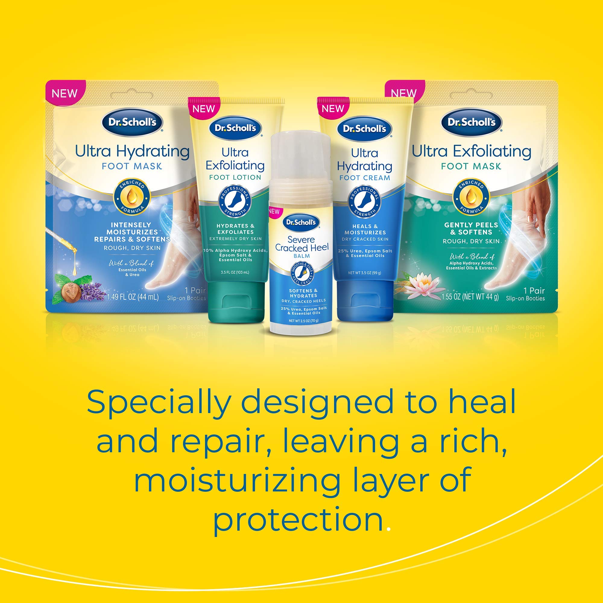 Dr. Scholl's Cracked Heel Repair Balm 2.5oz, with 25 Urea for Dry