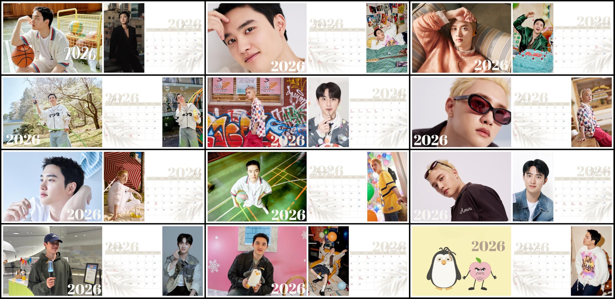 Amazon.co.jp: ディオ 日本仕様 2026年 卓上カレンダー A5サイズ