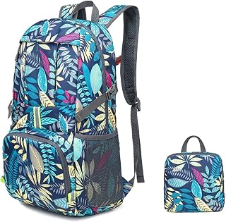 Ultra Lightweight Foldable Backpack, 35L Packable Hiking Rucksack Water Resistant Daypack Bag
