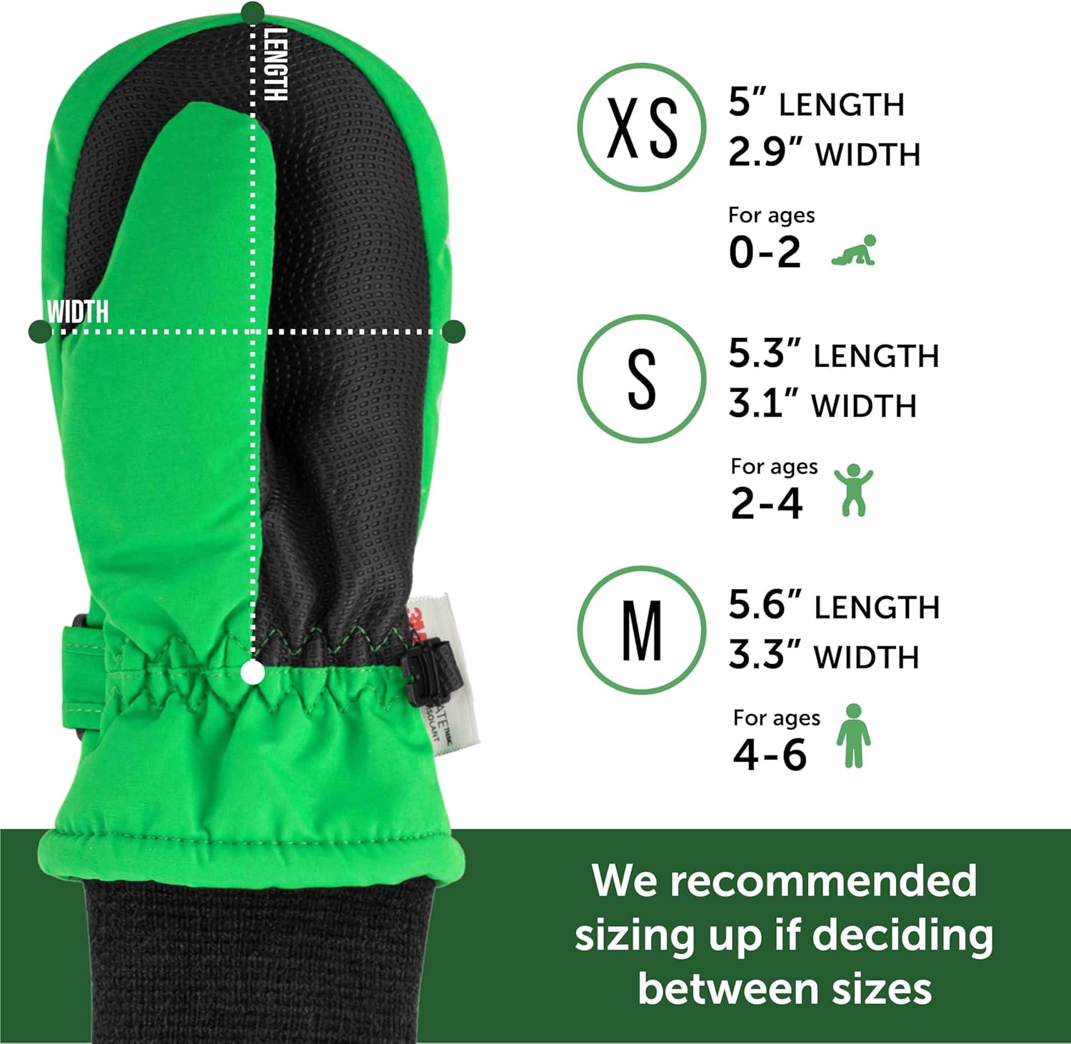 Maplefield Waterproof Kids Gloves with Fun Creatures - Long Cuff Keeps Kids Dry and Warm - Toddler Mittens with Thinsulate - Image 6