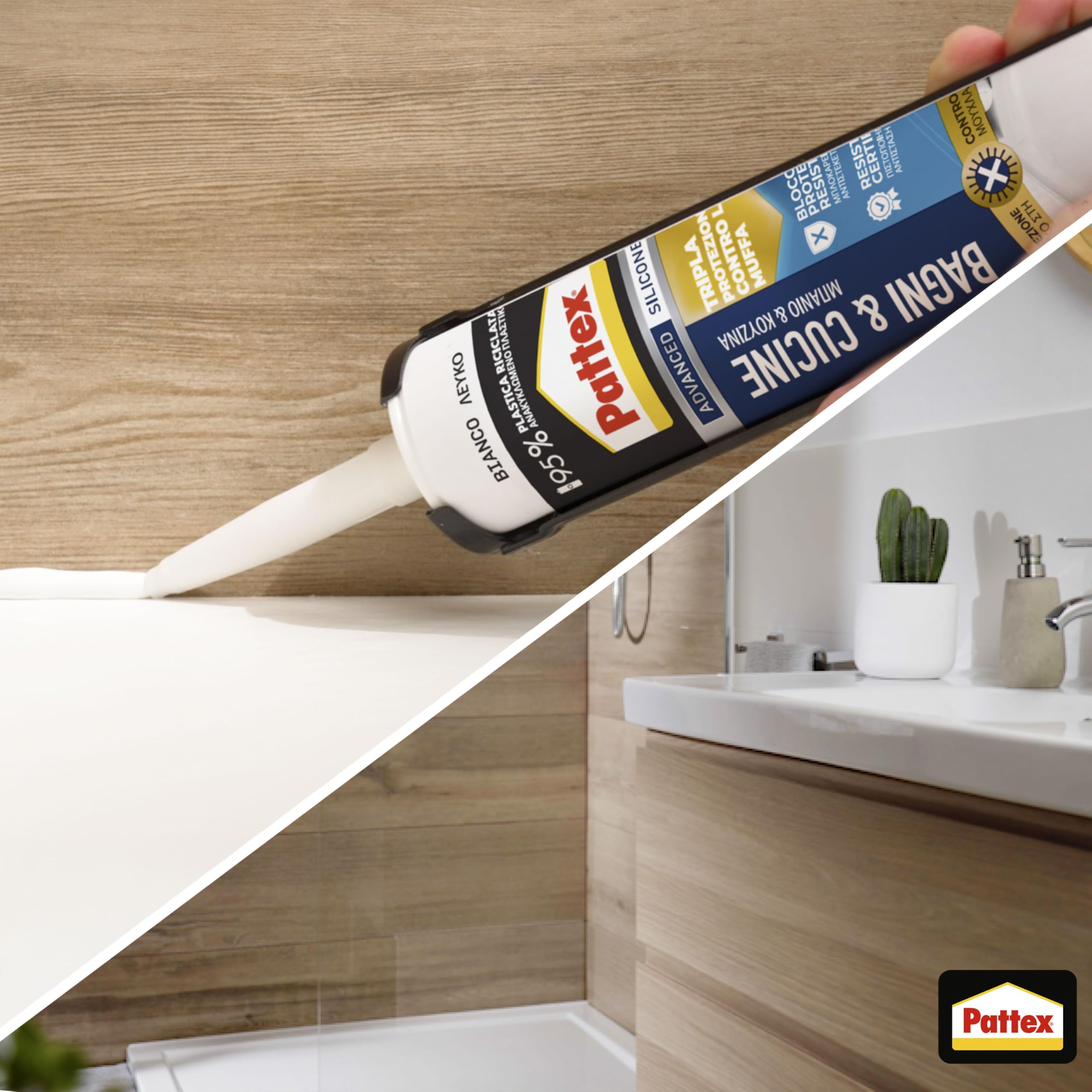 Silicone Sigillante PATTEX Bagni E Cucine 280 Ml - Leroy Merlin - Foto 3