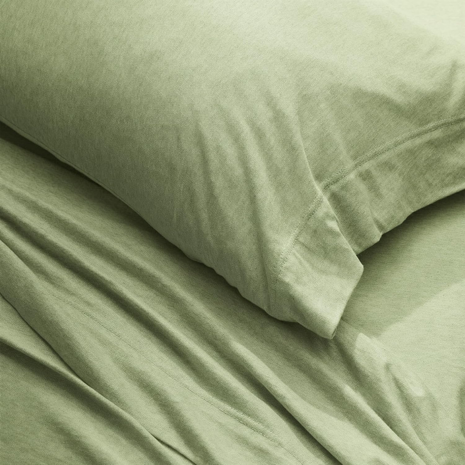 U.S. Polo Assn. Jersey Knit Sheet Set, Cotton Blend, T-Shirt & Pajama Feel, Deep Pocket, Wrinkle-Resistant, Cooling & Breathable, Everyday Comfort Stretch