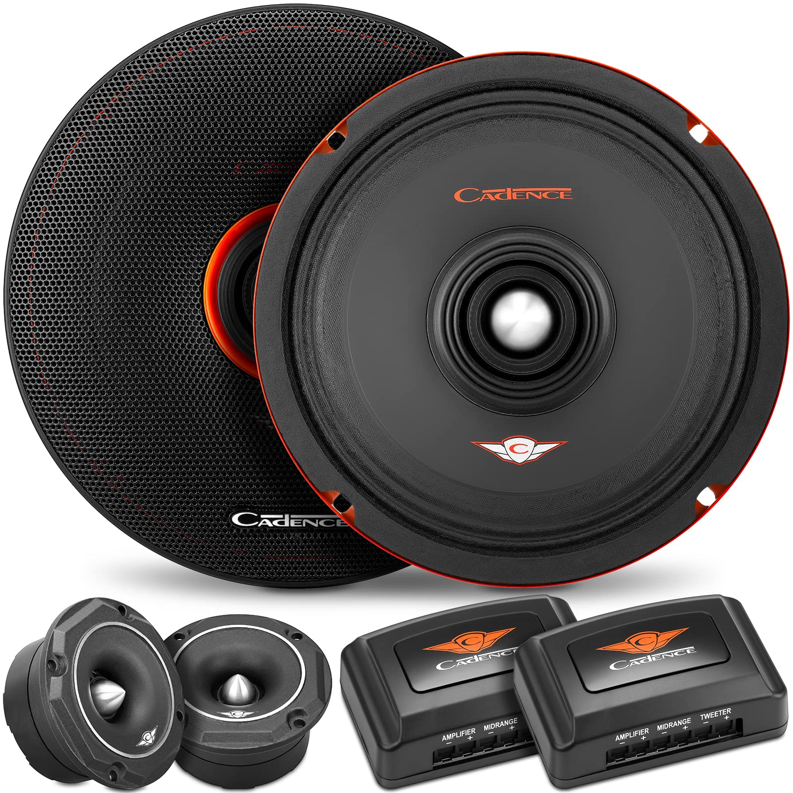 Buy Cadence 6.5 Inch 4 Ohm Vocal Midrange Component Car Speakers with