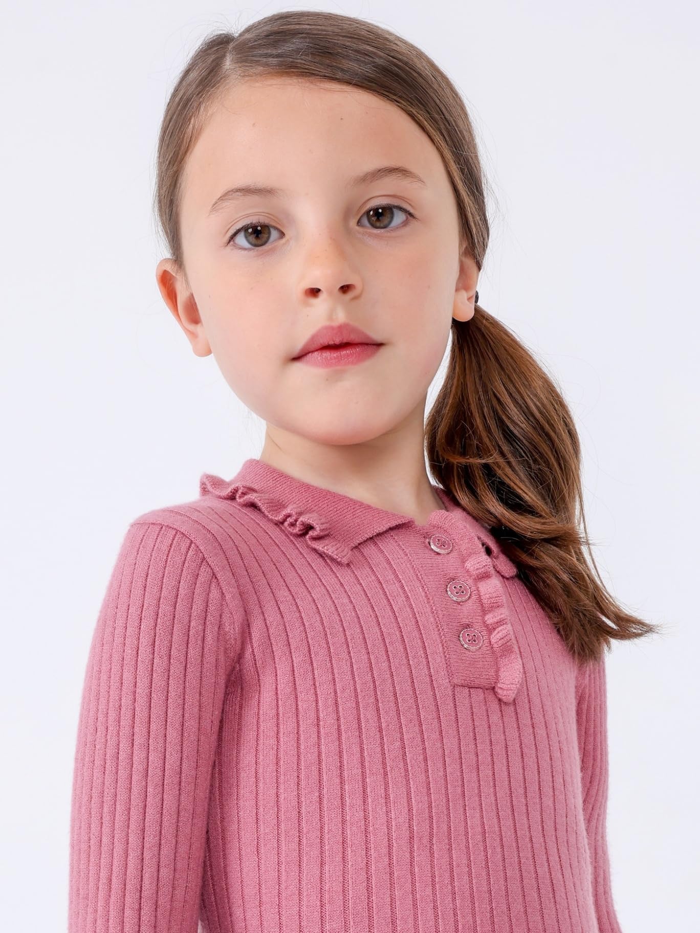 Mayoral Polo m/l Costine Tricot per Bambine e Ragazze Orchidea