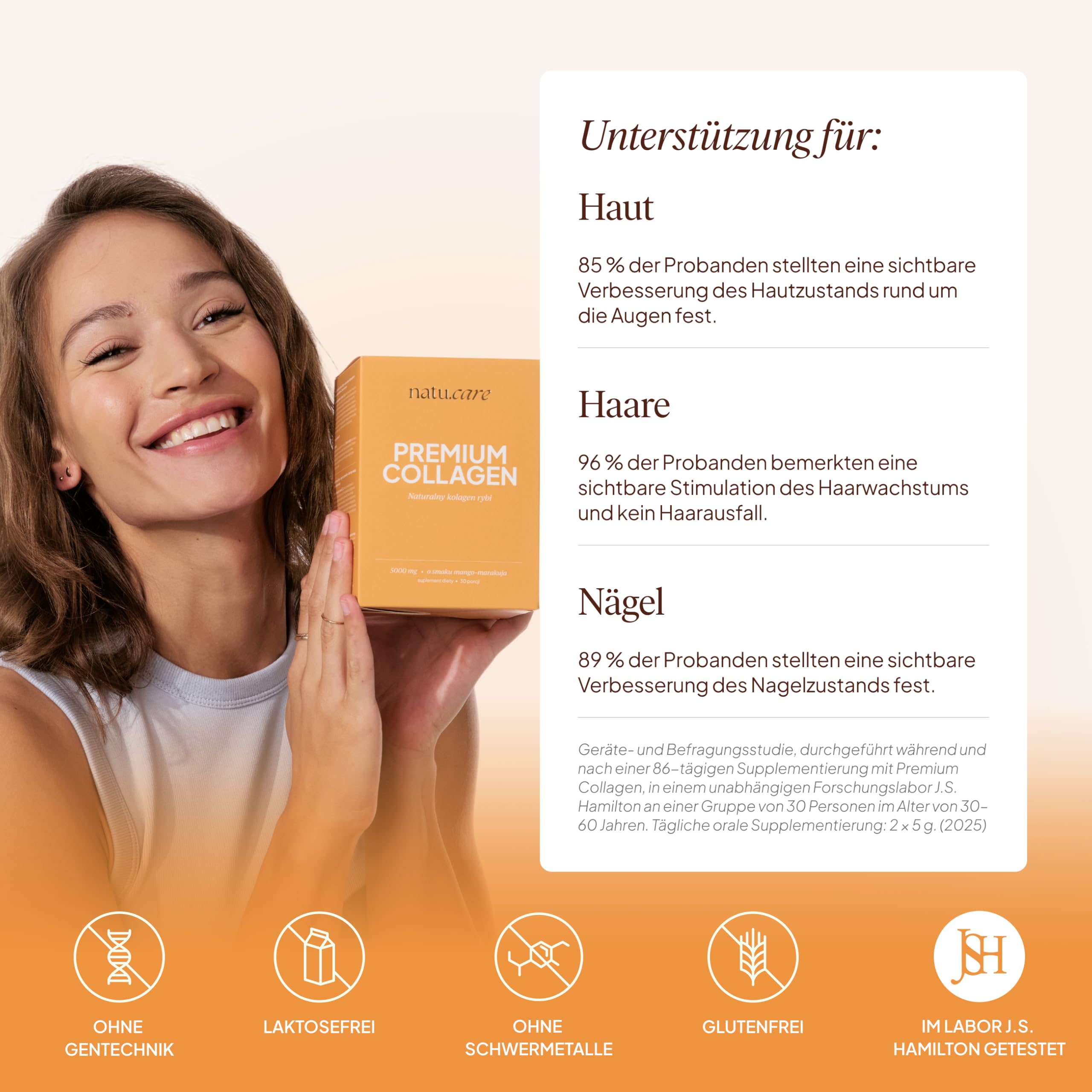 natu.care - Poudre de collagène de qualité supérieure 10 000 mg - Poudre de collagène - Poudre de collagène - Protéines vitales peptides de collagène - 100% naturel - Hydrolysat de collagène marin -