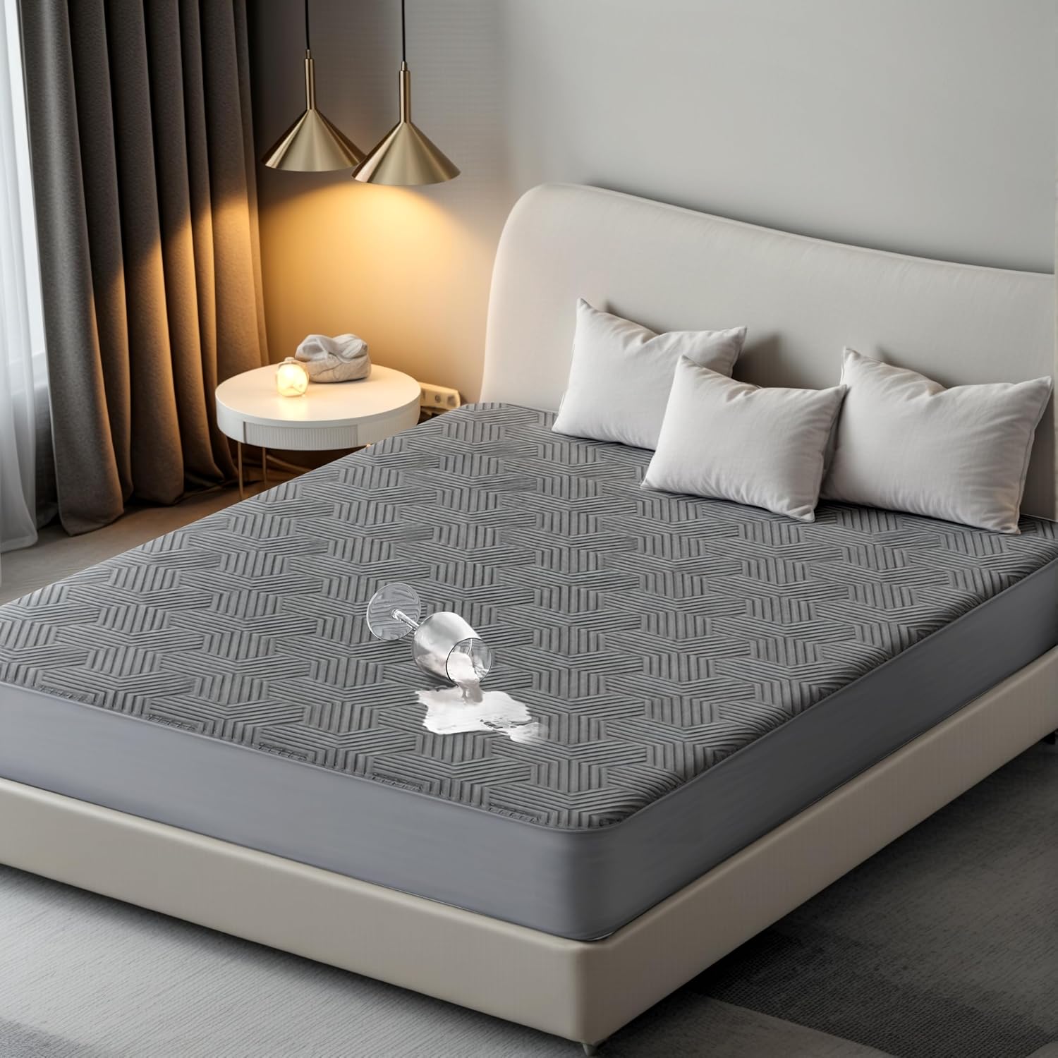 100% Waterproof Mattress Protector with High Resistance to Liquid